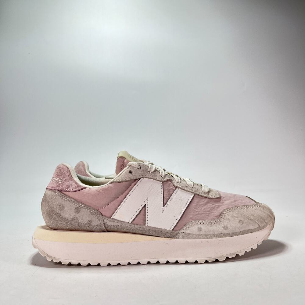 New Balance 237 Light Pink Grey Casual Sneakers Shoes WS237PH Women's Size 9.5